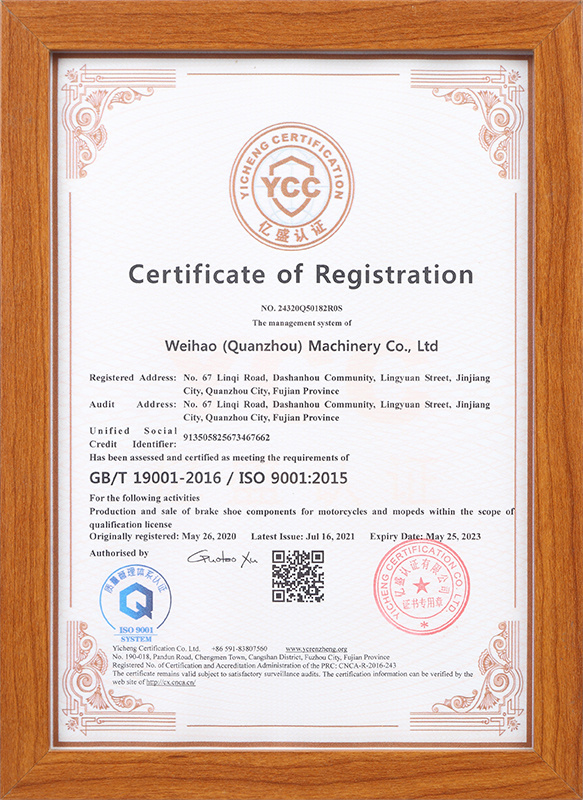 Certificate of Registration Certificate of Registration
