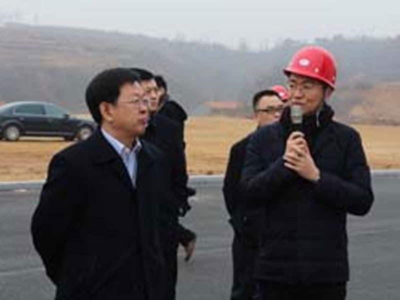 Zhang Dailing, deputy mayor of Yantai City, and his party went to Oriental Ocean for investigation and work