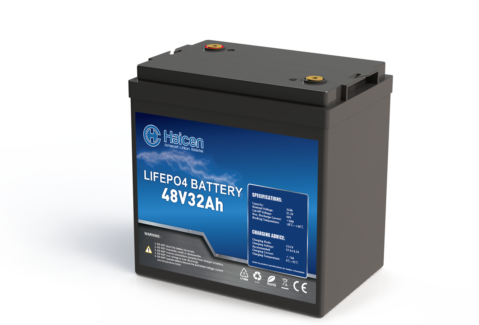 HCGC2S Series-48V32Ah Smart LFP batteries（Golf Cart / 48V35Ah )