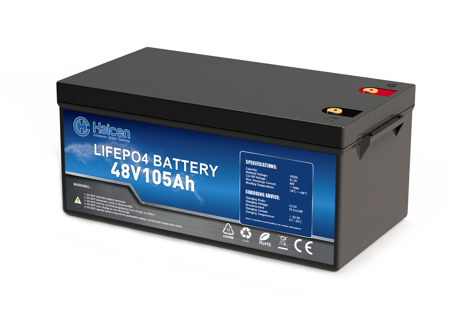 HCG8DS Series-48V105Ah Smart LFP batteries（Golf Cart )