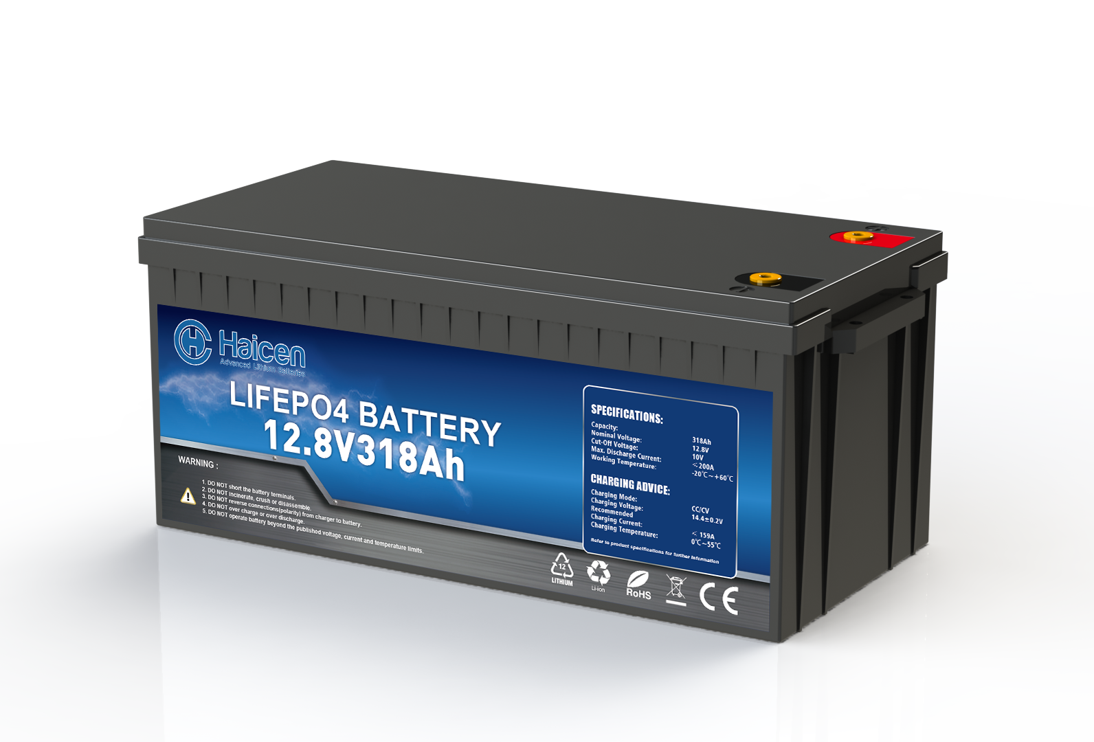 HCG4DS Series-12V318Ah Smart LFP batteries