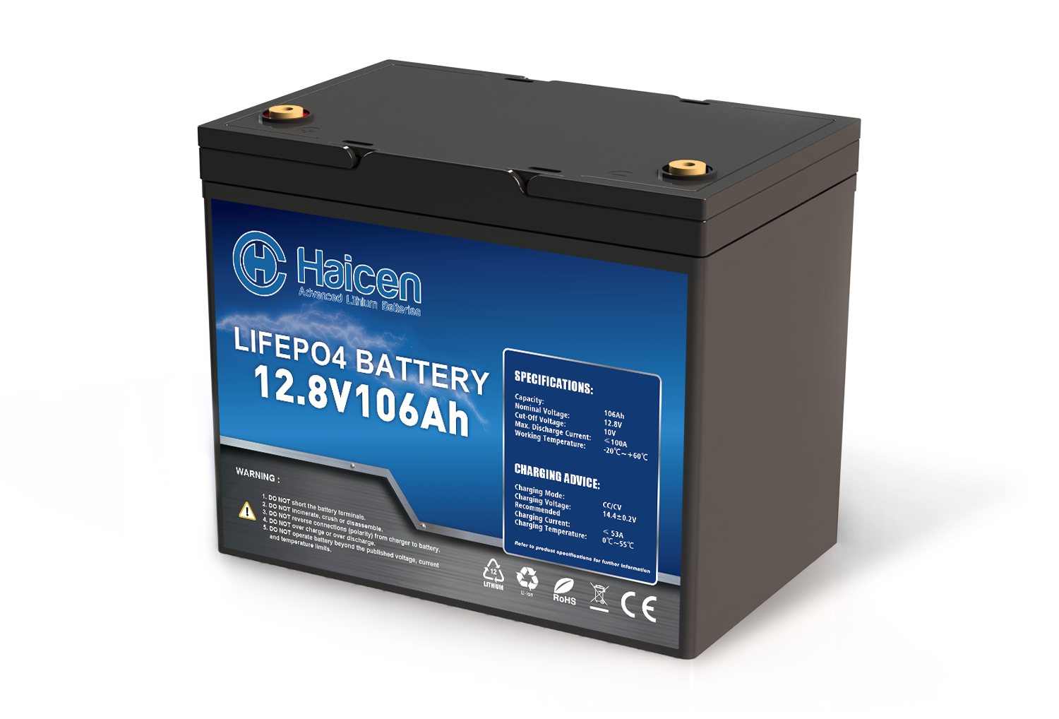 HCG24S Series-12V106Ah Smart LFP batteries
