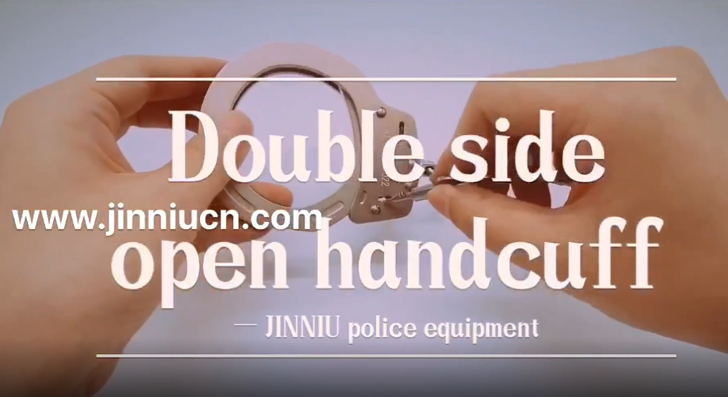 Double side open handcuff