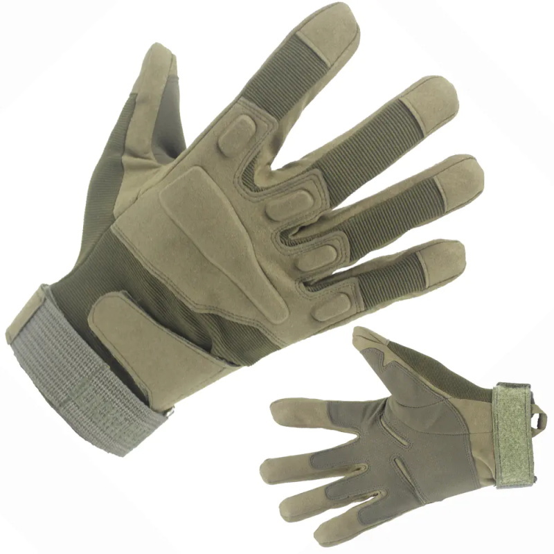 Custom Army Gloves Green Military Tactical with Full Finger