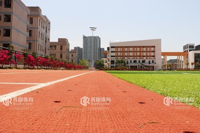 這才是真正高顏值的學(xué)校塑膠跑道施工