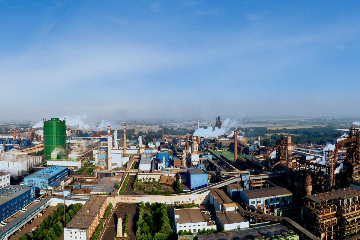 Iron-making plant panorama