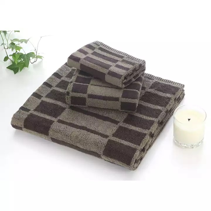 High Quality Best Selling Custom Yarn Dyed Dobby Stripe Towel 100% Cotton Hand Bath Towel