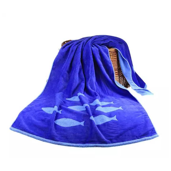 High Quality Custom 100% Cotton Soft Absorbent Towel Twistless Velour Jacquard Towel For Children Kids