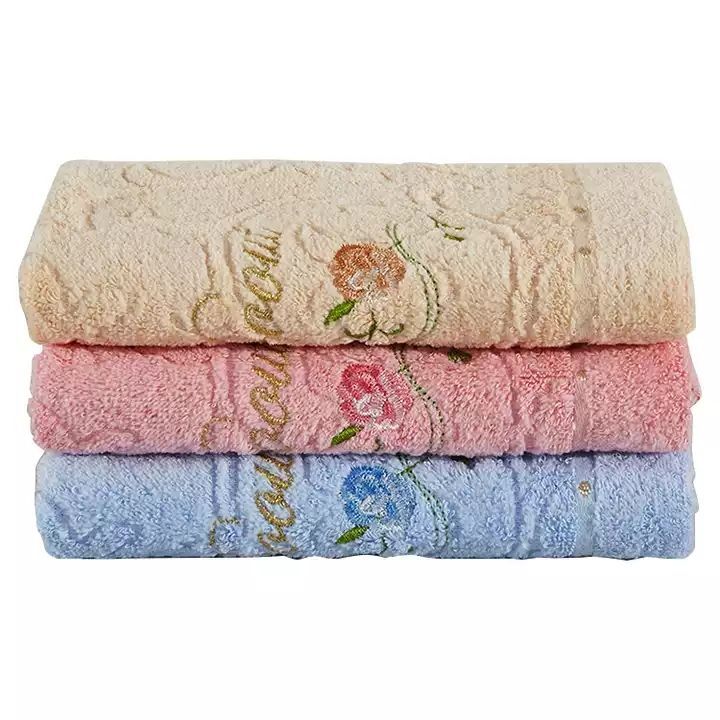 High Quality Vietnam Factory Custom 100% Cotton Embroidery Towel