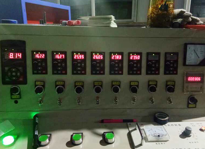 Cable production equipment debugging