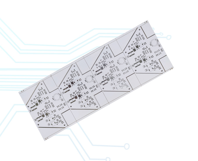 Double-sided PCB - White solder mask