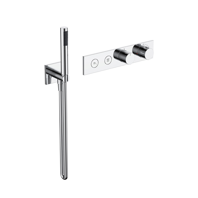 Push-button 2-way concealedthermostatic shower mixer 6505CC-M02