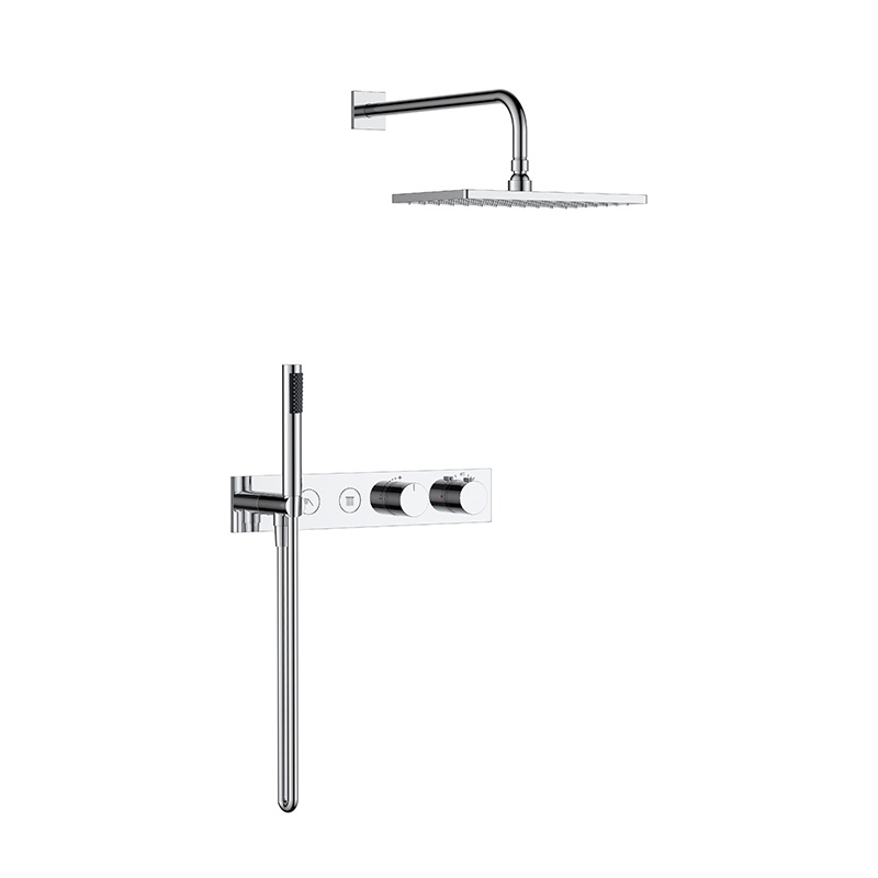 Push-button 2-way concealed thermostatic shower mixer 6507CC-M0219L7