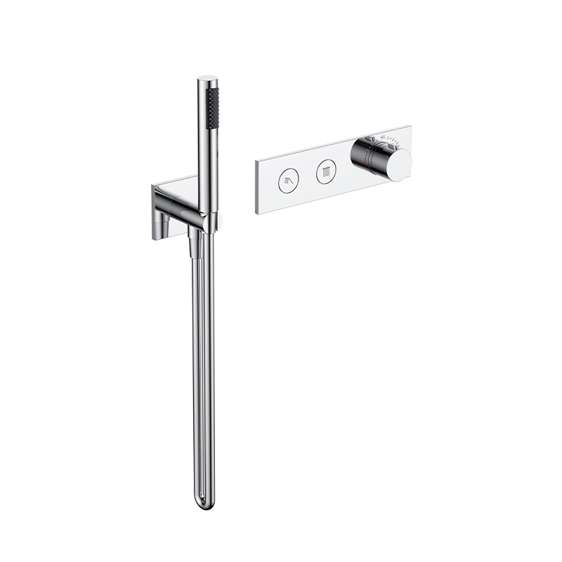 Push-button 2-way concealedthermostatic shower mixer 6506CC-M02