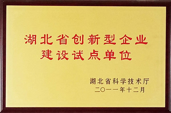 湖北省創(chuàng)新型企業(yè)建設(shè)試點單位