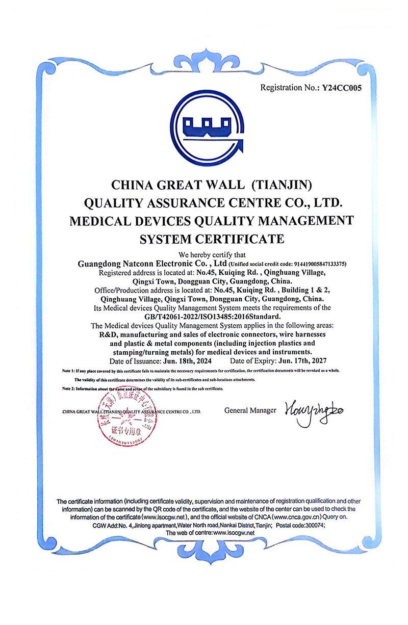 ISO13485 Medical Device Quality Management System Certification