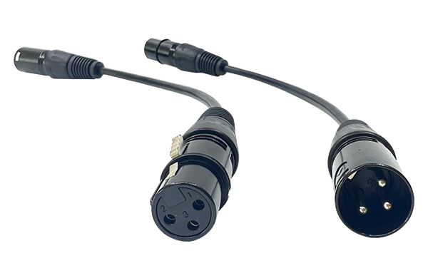 XLR 3P MALE TO XLR 3P FEMALE