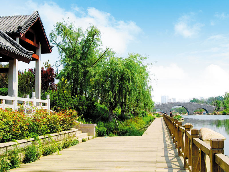 煙臺逛蕩河綠帶公園