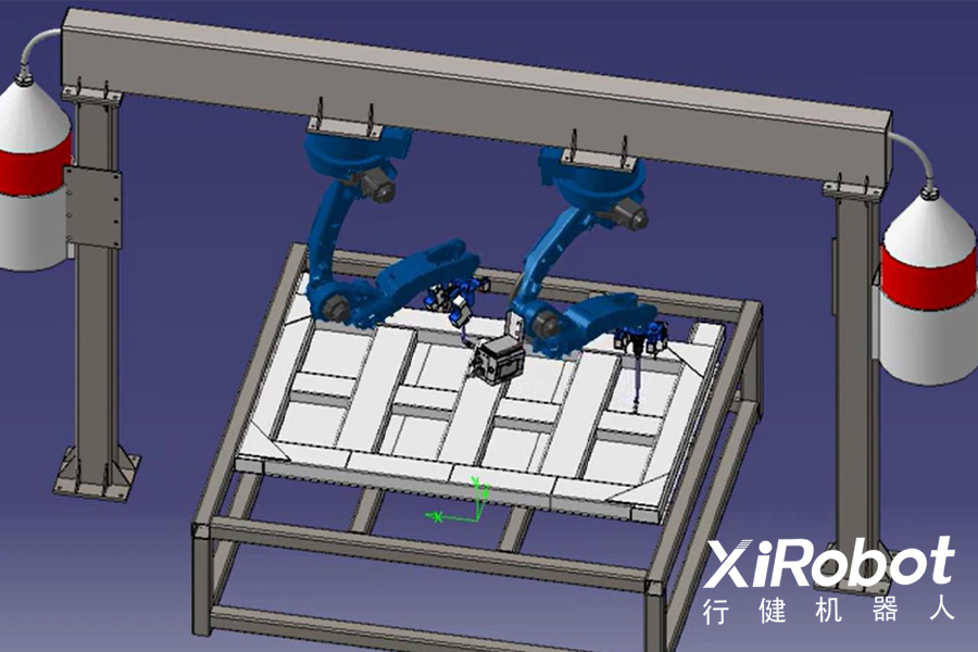 自卸車機器人自動焊接生產單元