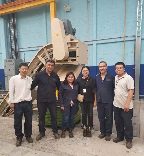 44.1 meters hingle belt chip conveyor to Mexico