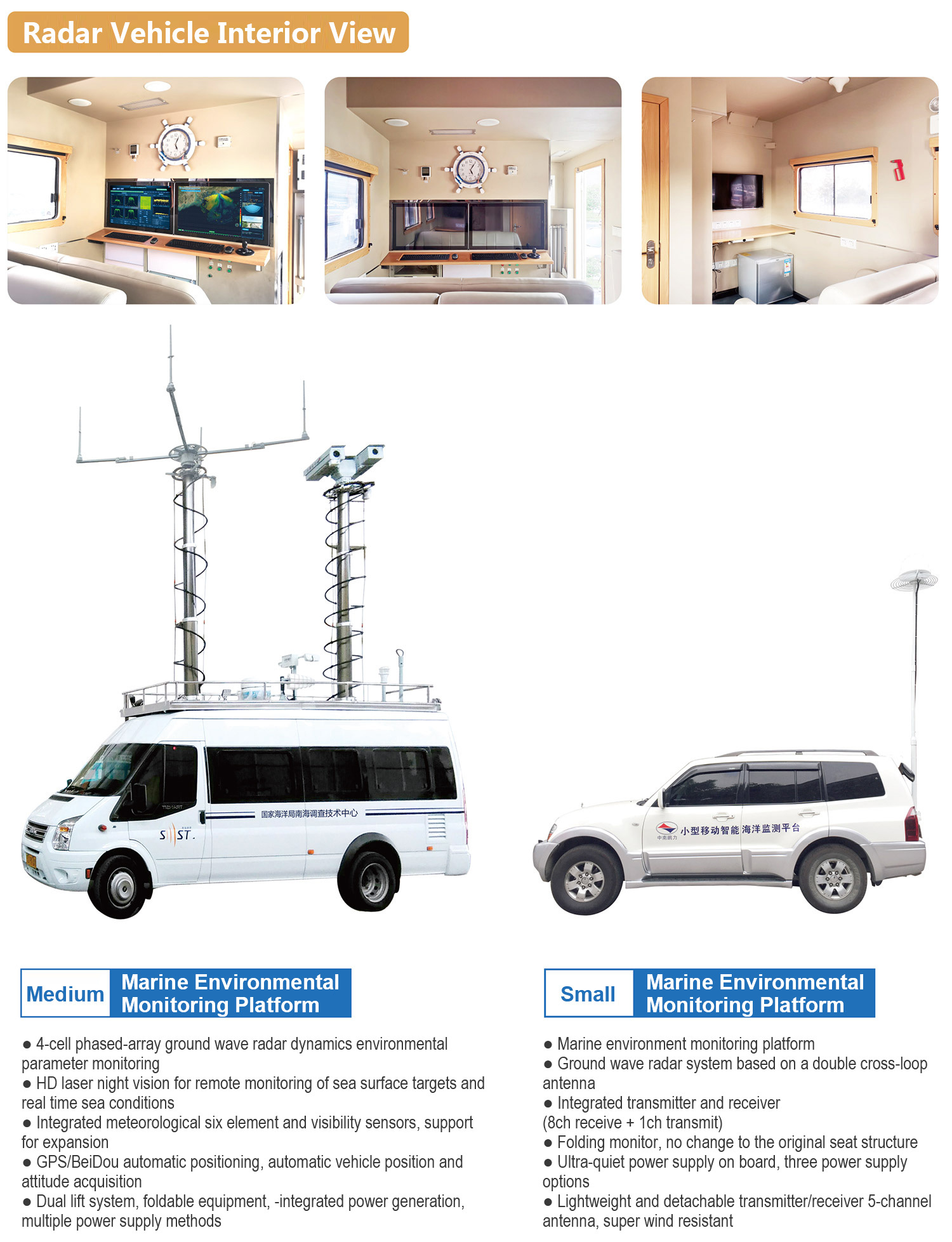 Small Mobile Vehicle Mounted Rada