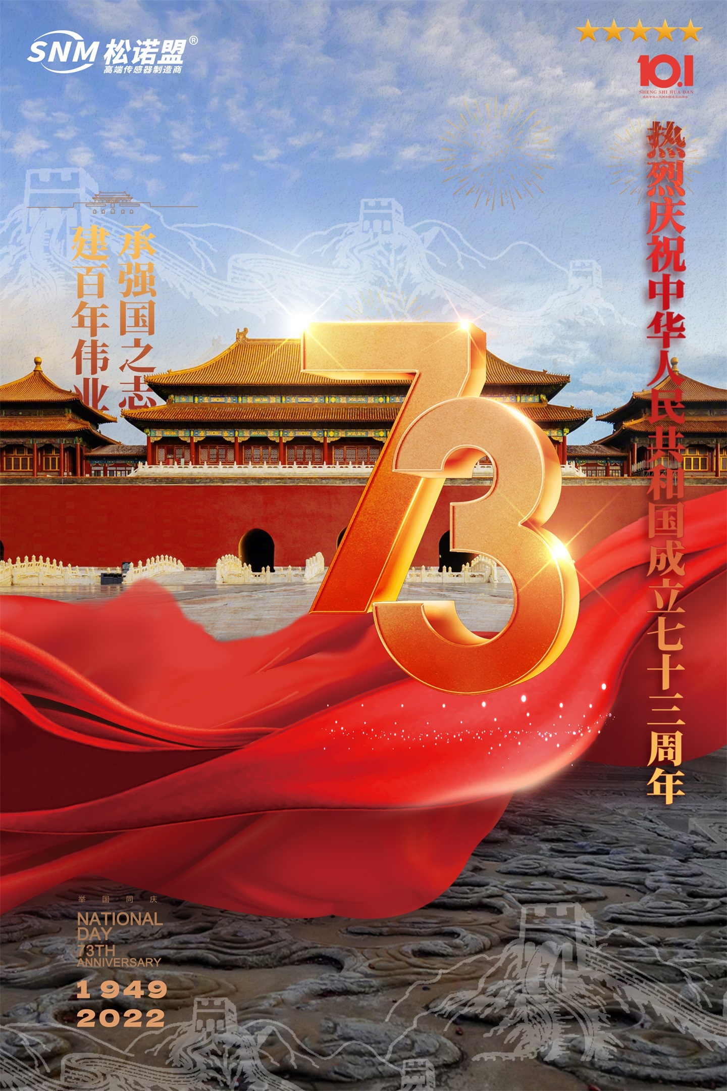 庆祝国庆_松诺盟_压力传感器_扭矩传感器