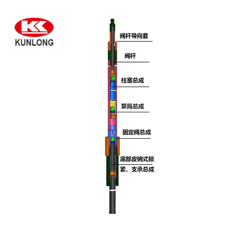 底部固定皮碗式杆式抽油泵（RHBC）