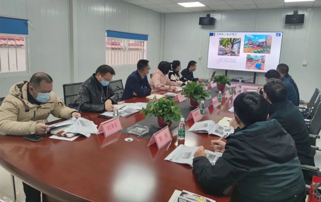 集團全優工程檢查組到湘郵大廈項目檢查指導工作