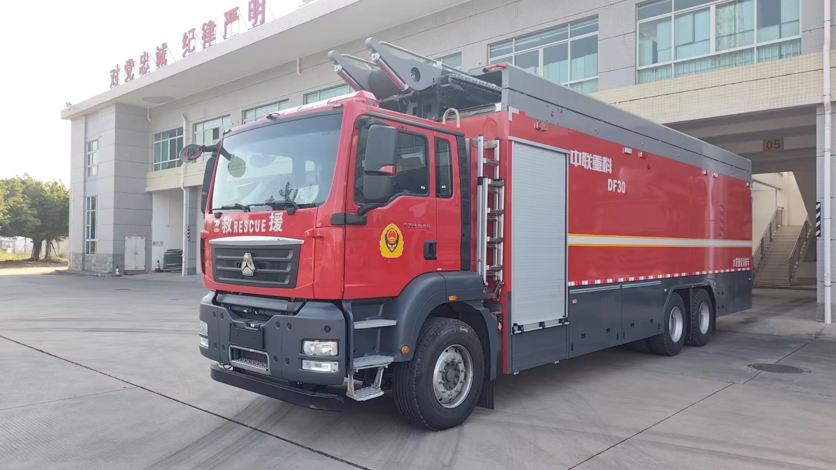 水帶敷設(shè)消防車