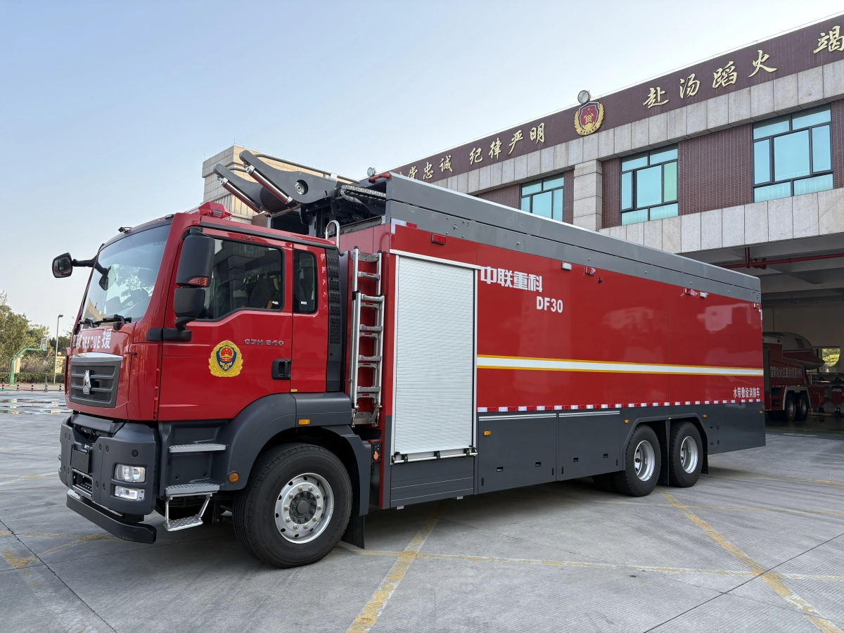 水帶敷設(shè)消防車