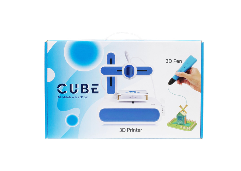 光服科技 儿童3D打印机套装 CUBE 3D打印机桌面家用FDM 3d打印机器节日送礼必备