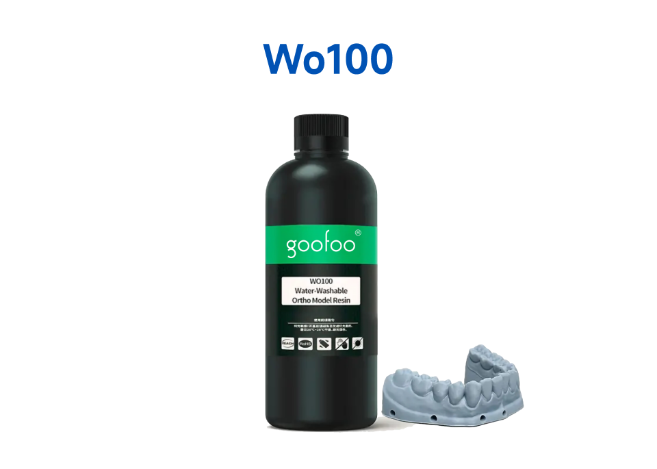 Goofoo WO100 Water-Washable UV LCD 3D printer Ortho Model Resin