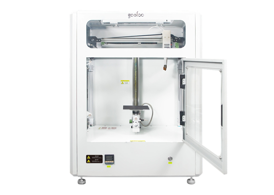 Cardan Five axis innovative 3D printer with 360 degree rotation printing and laser printing