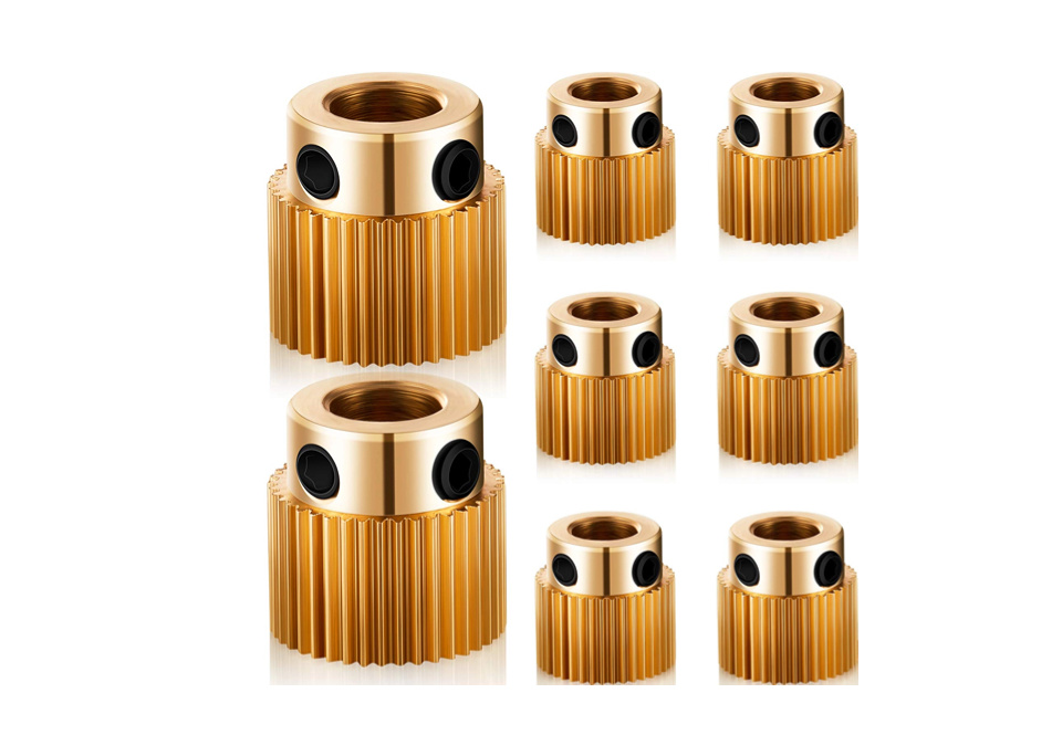 High Quality 3D Printer Accessories 40 Teeth Mk8 Stainless Steel Gear Wheel Extruder Feed Extrusion Wheel
