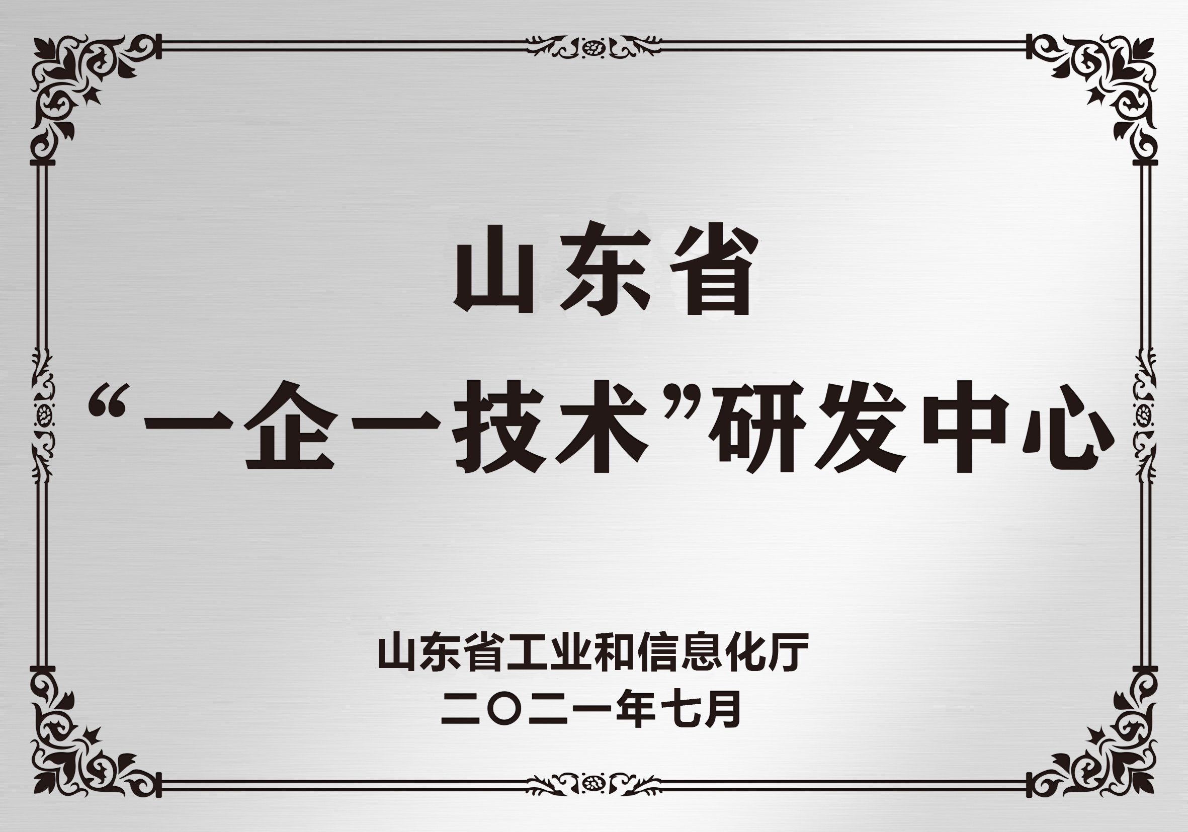 山东省“一企一技术”研发中心