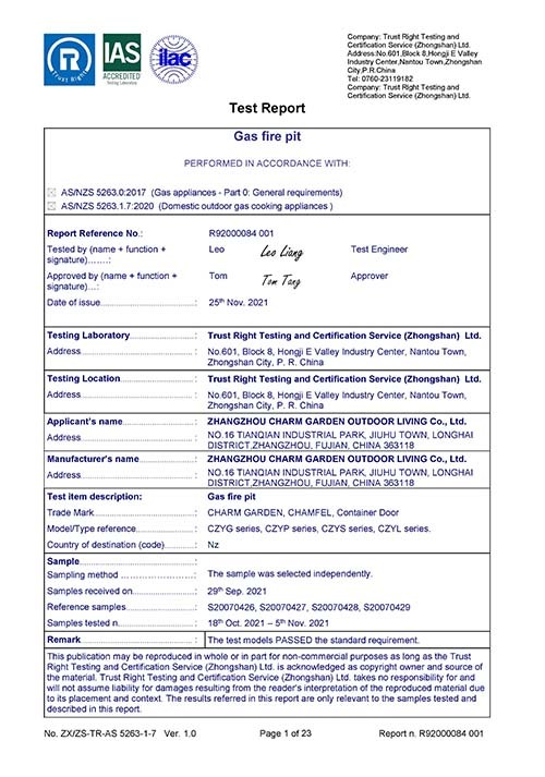 ULPG test report