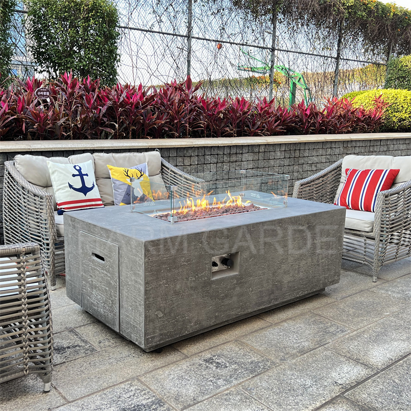 Gas Fire Pit Table ( Internal Propane Tank )