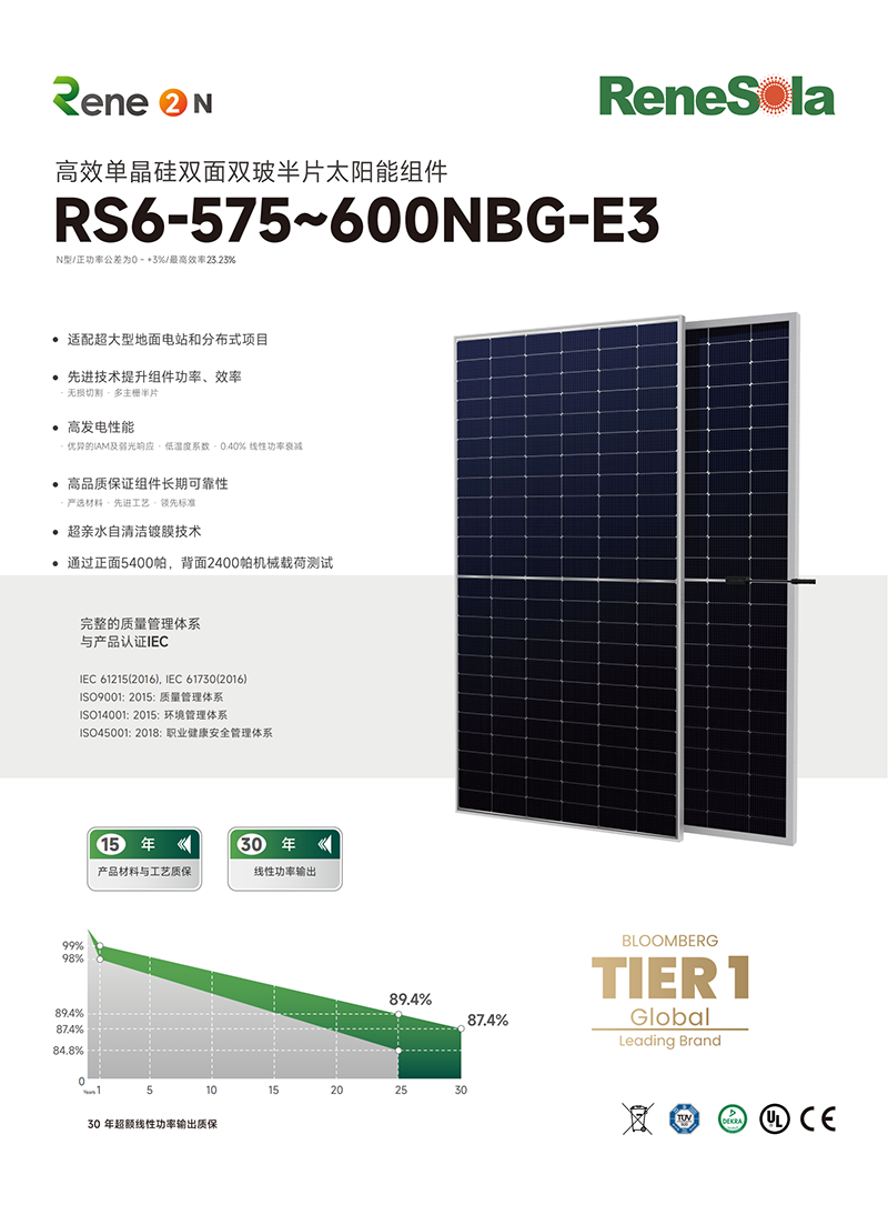 RS6-575~600NBG（N型182-144双玻组件）