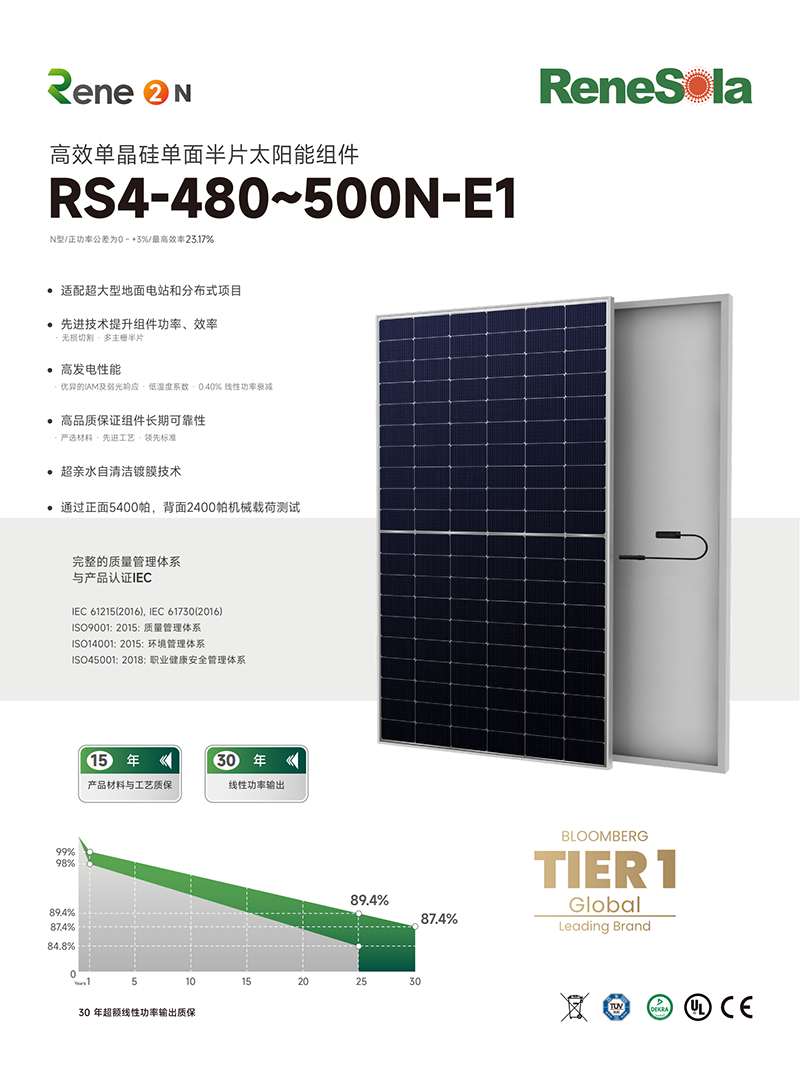 RS4-480~500N（N型182-120单玻组件）