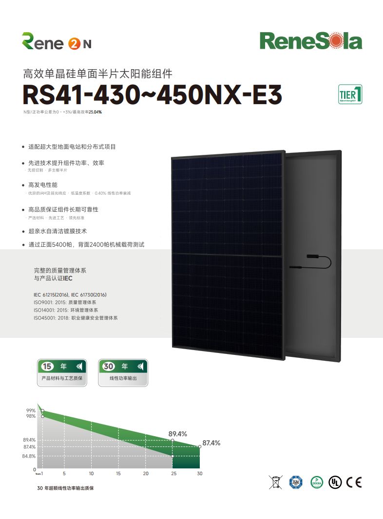 中文RS41-430~450NX（N型182-108单面单玻黑组件）