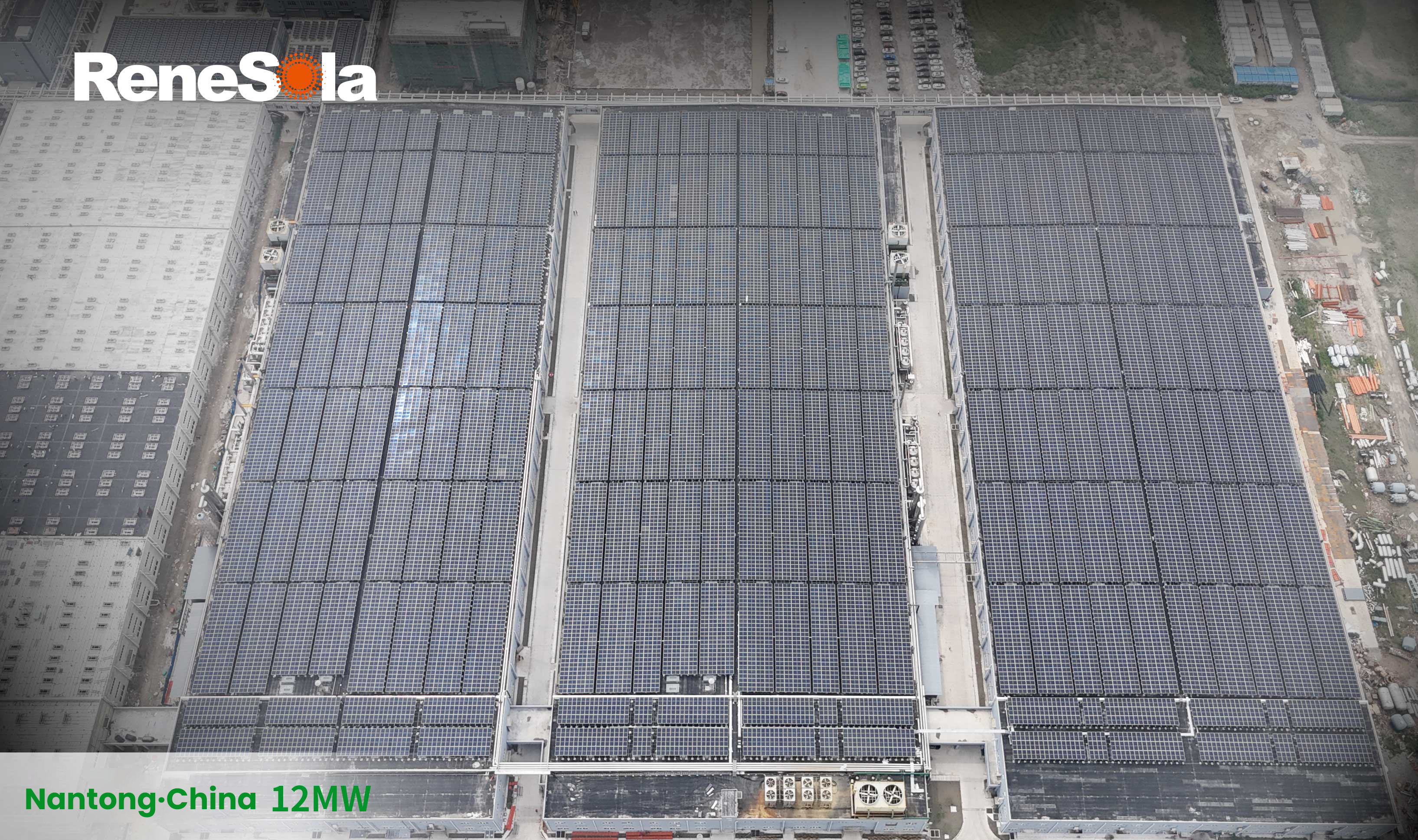 12MW! Projeto ReneSola conectado com sucesso à rede em plena capacidade!