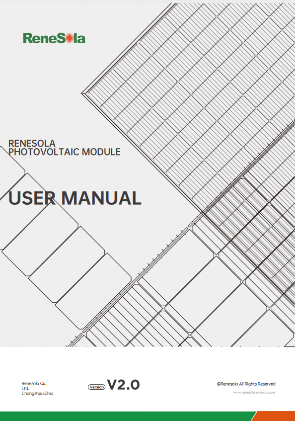 RENESOLA USER MANUAL (V2版)20250714