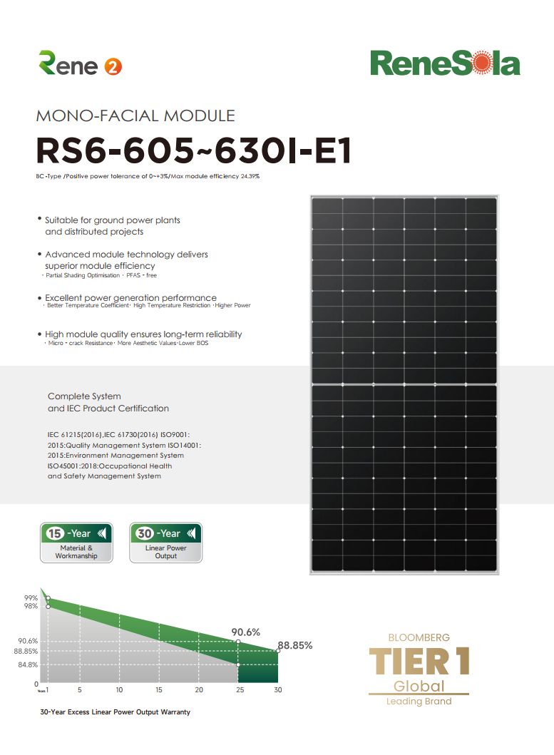 RS6-605-630I(BC mono-facial module)