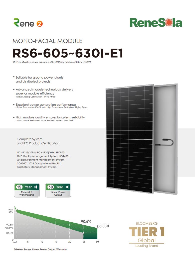 RS6-605-630I(BC mono-facial module)