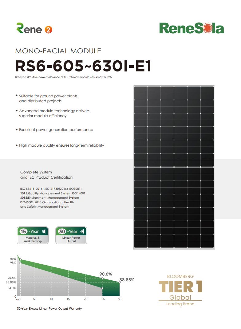 RS6-605-630I(BC mono-facial module)