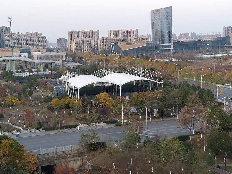 南京溧水体育公园膜结构篮球场