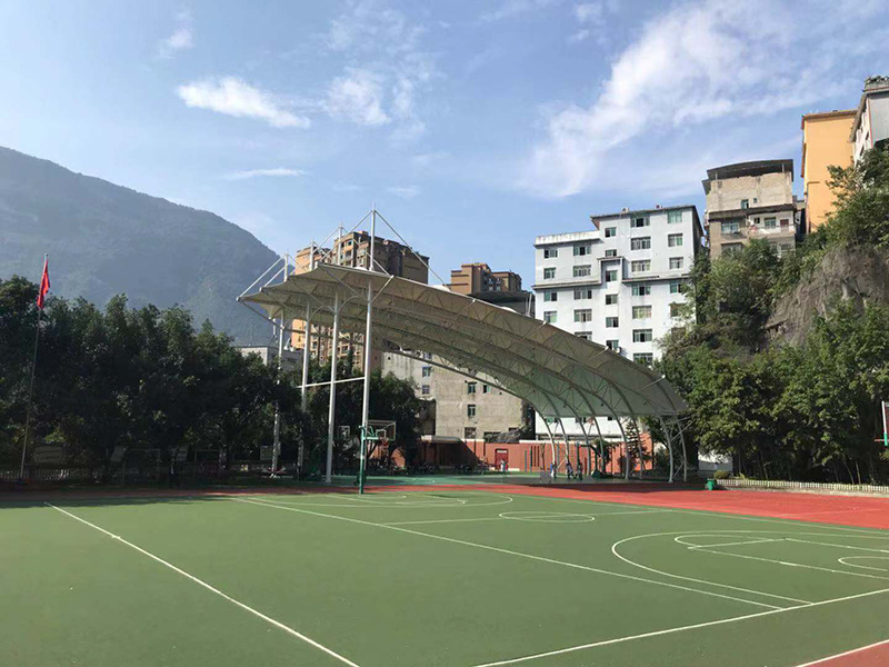 四川彭水森林希望小學膜結構籃球場