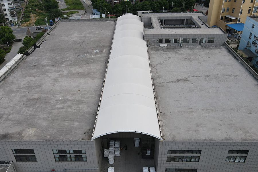 安徽芜湖雁达塑胶公司膜结构厂房雨棚