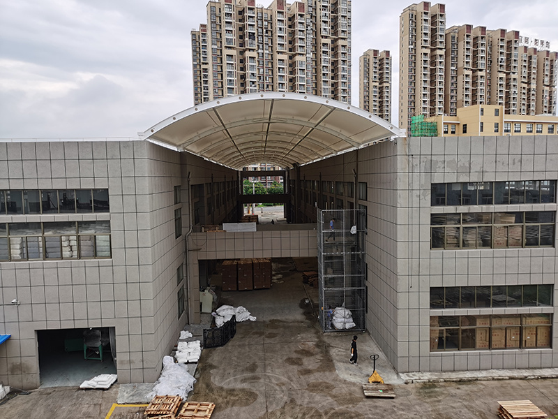 安徽芜湖雁达塑胶公司膜结构厂房雨棚