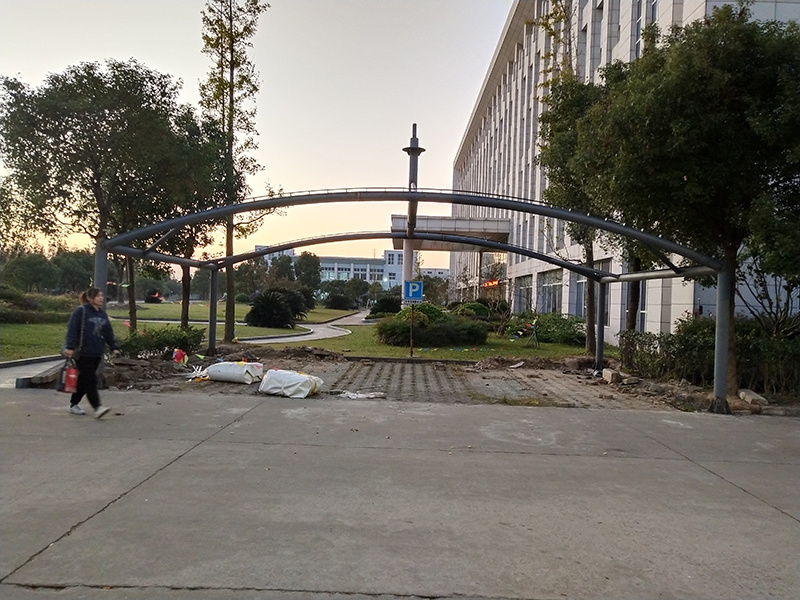Membrane structure shed of Zhejiang Ningbo Zhongyuan Oujia fishing gear company